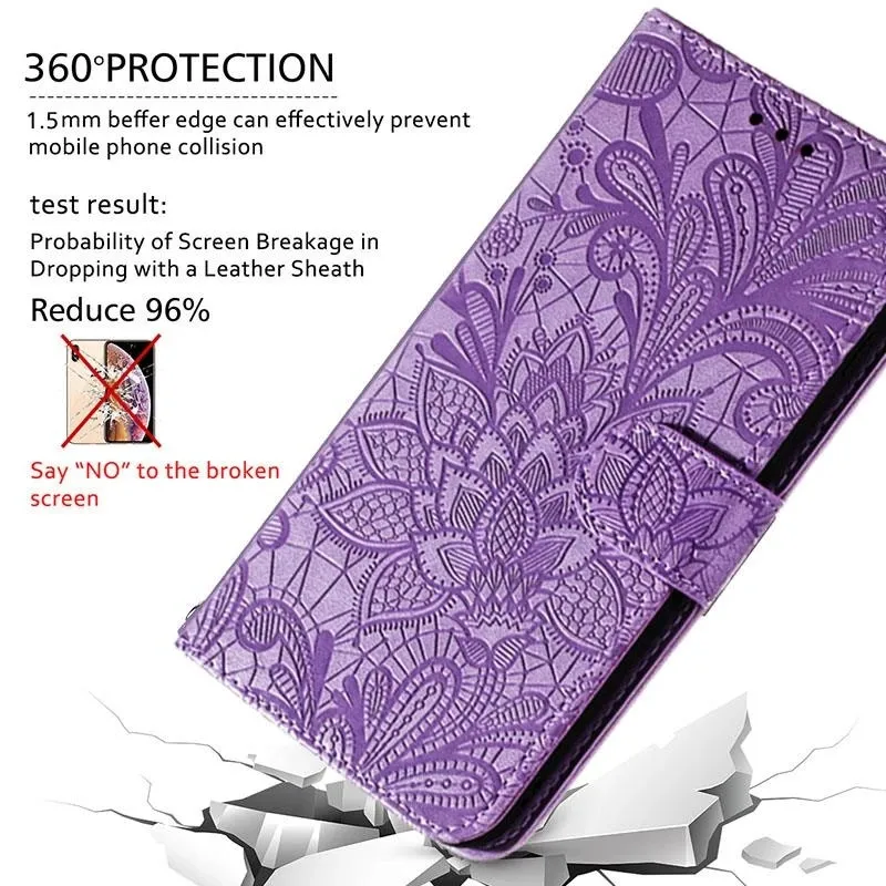 Leather Flip Wallet Cover and Case