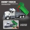 Remote control sanitation vehicle charging children's dump truck toy, RC remote control truck toy with light/sound effects 3