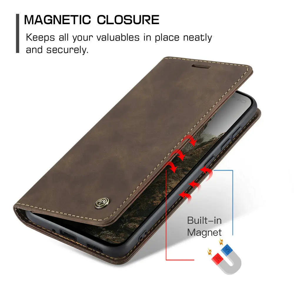 Luxury Leather Magnetic Book Case