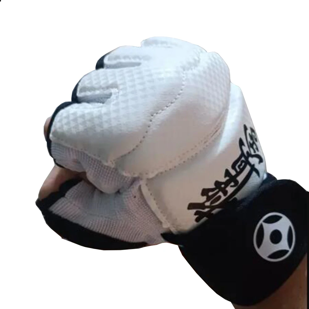 Kyokushin Kai Karate Gloves Fighting Hand Protector Martial Arts Sports Karate Kyokushin Professional Fitness Boxing Pu Gloves martial arts protector set