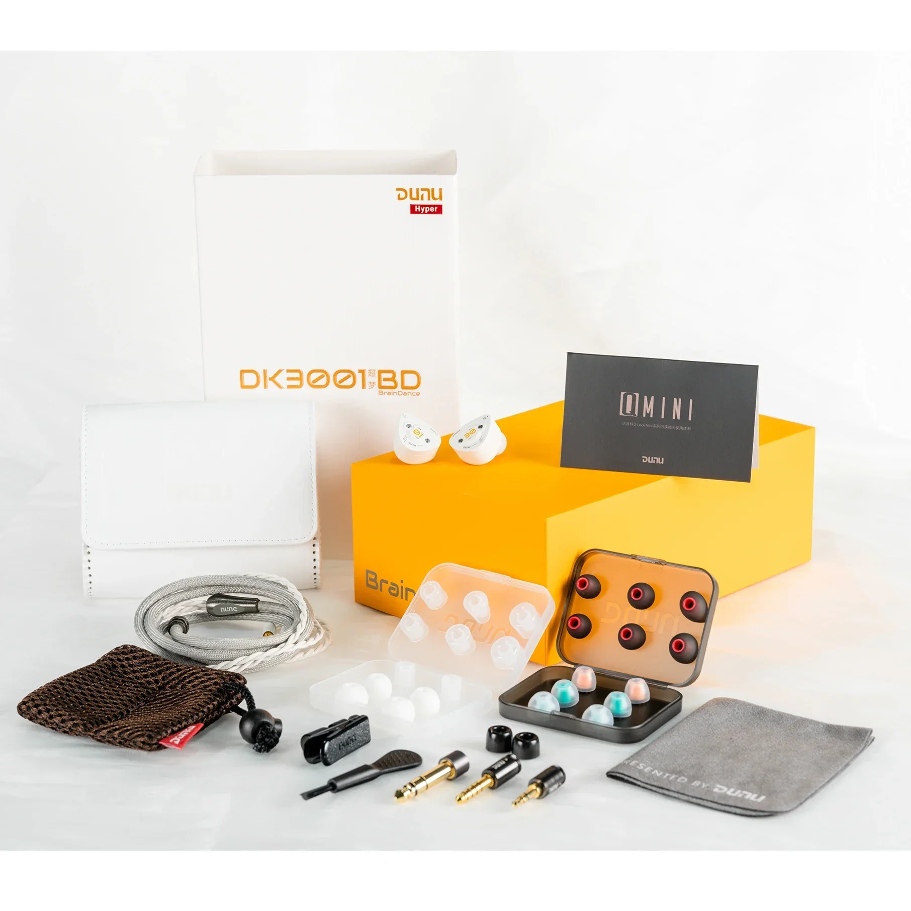 DUNU DK3001BD Brain Dance 9 Drivers Tribrid In-Ear Earphone 1DD+4BA+4P Hybrid Flagship Glacier Hi-Res Audio Earbuds DK3001 BD 6