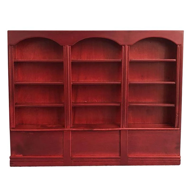 

2023 Hot-1:12 Dollhouse Miniature Furniture Multifunctional Bookshelf Miniature Bookcase Furniture Decorative Accessories