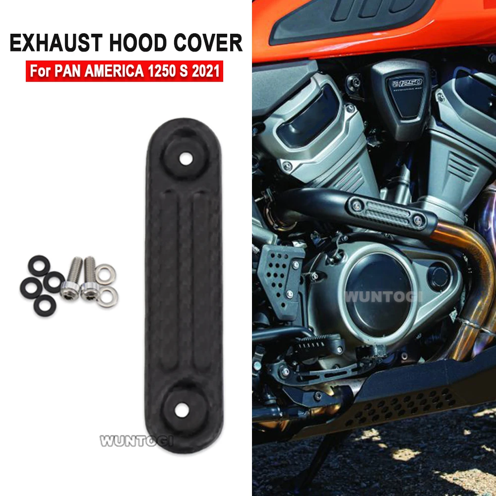 

For PAN AMERICA 1250 S PA1250 S PanAmerica 1250 2021 Motorcycle Screamin' Eagle Exhaust Shield Insert Exhaust Pipe Cover
