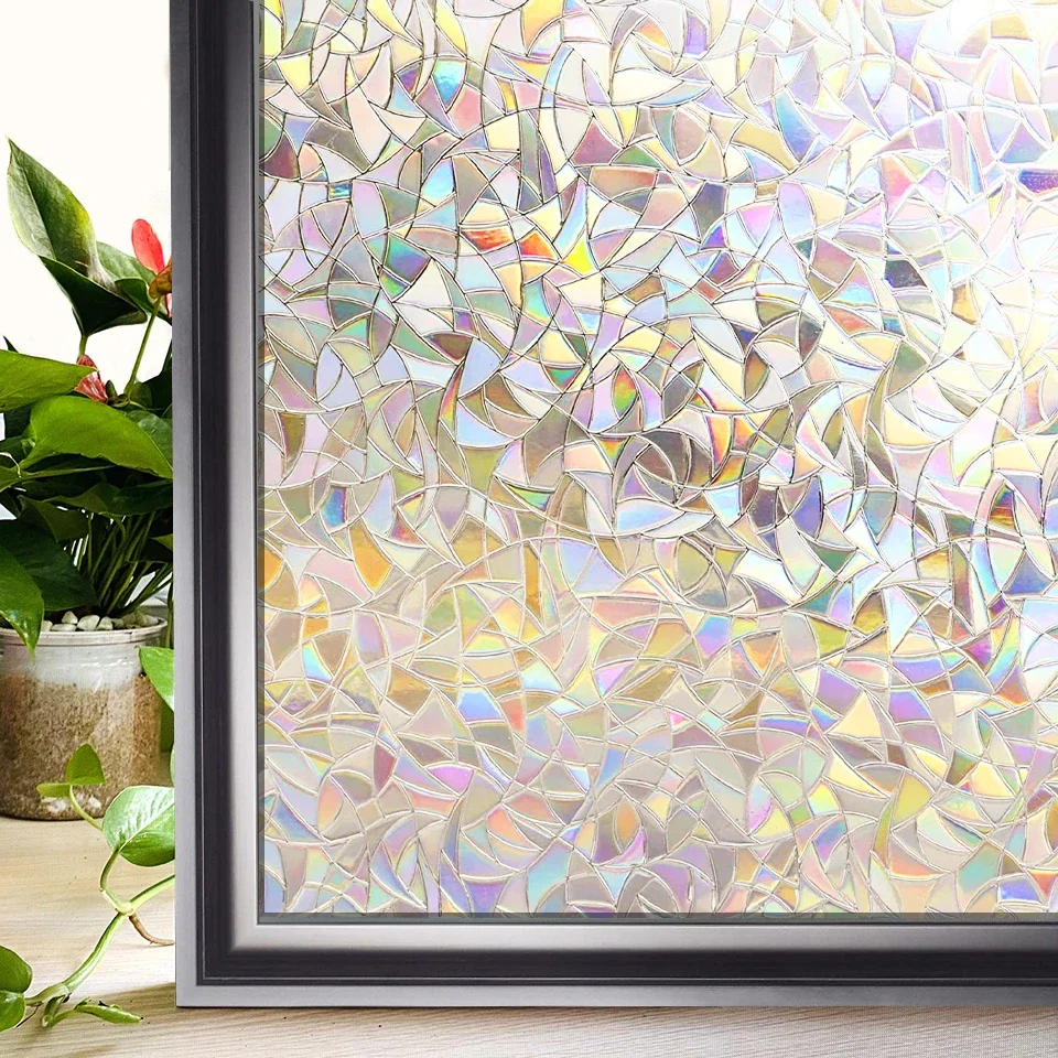 Pellicola Adesiva Per Finestre A Motivi Floreali – Privacy E Blocco Luce, Anticalore E Protezione UV, Facile Da Installare Con Acqua, Misure 40x100 Cm O 40x200 Cm