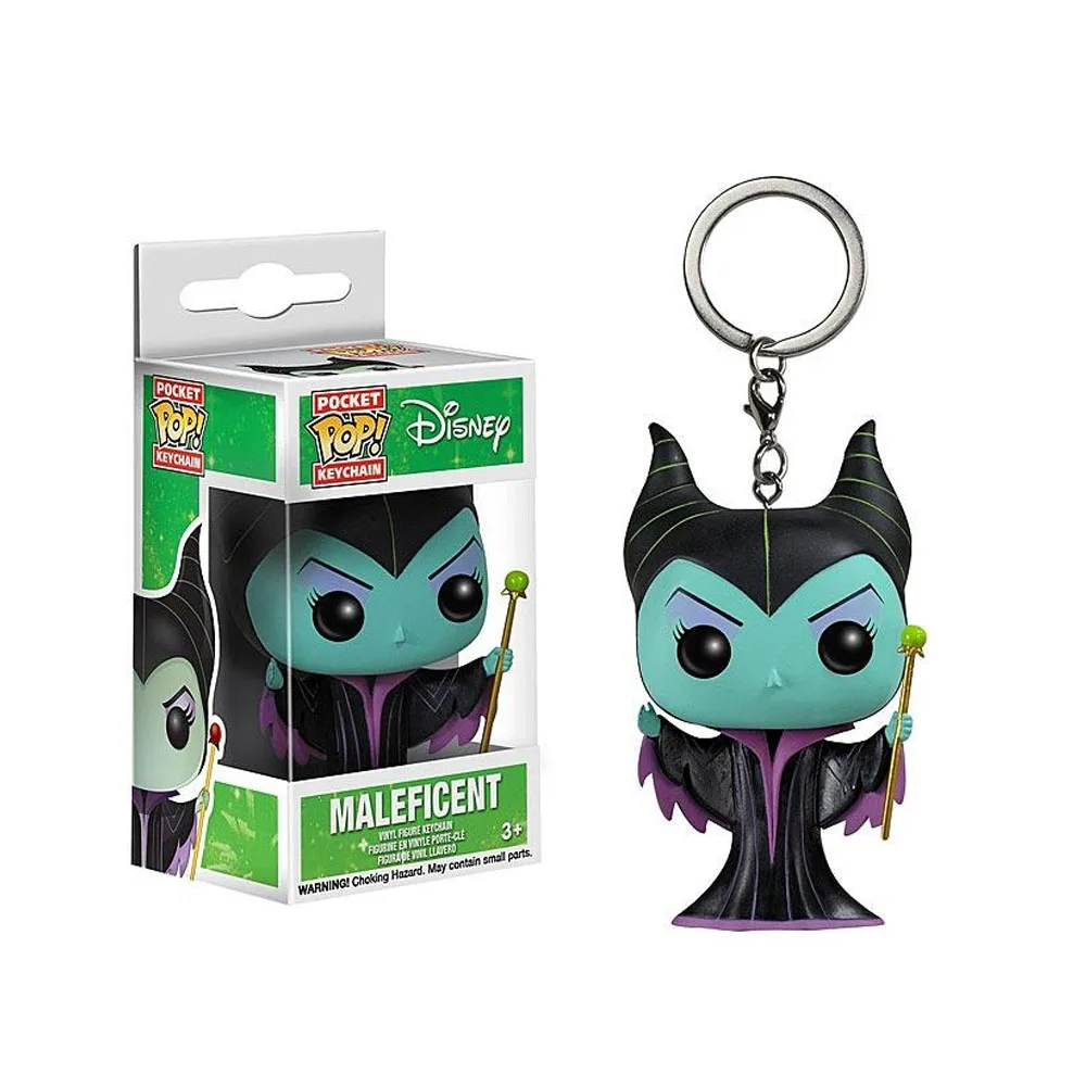 thumbnail image 1 of Llavero Funko Pop de Disney Villains, Maléfica, Úrsula, llaveros de bolsillo Pop, figuras de acción de vinilo de Disney, juguetes, 1 of 4