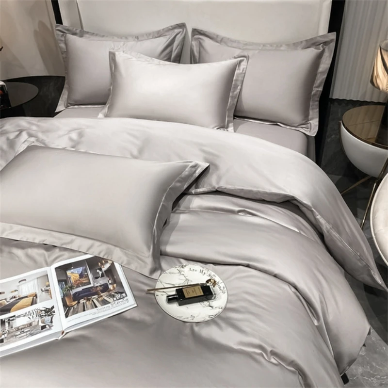 3pcs Set Luxury Bedding Set 100% Egyptian Cotton Duvet Cover Set Single Double Queen King Bed Cover Soft Quilt Cover Pillowcase 2