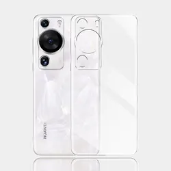 Ultra Thin Clear Silicone Case - Soft TPU Protective Cover for Huawei P60 Pro (6.67) (Clear)