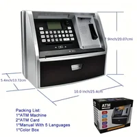 ATM Piggy Bank Password Piggy Bank Electronic Kids Piggy Bank Voice Money Box Toy Best Gift For Birthday Christmas Boys Girls 2