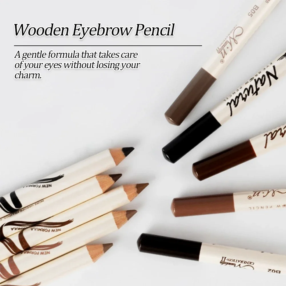 5 Colors Eyebrow Pencil Makeup Menow Eyebrow Marker Waterproof Eye Brow Tattoo for Eyebrows Enhancer Dye Tint Pen Long Lasting