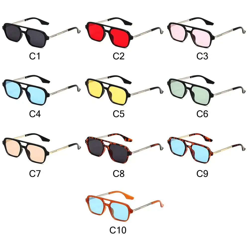 Retro Style Square Sunglasses with UV400 Protection