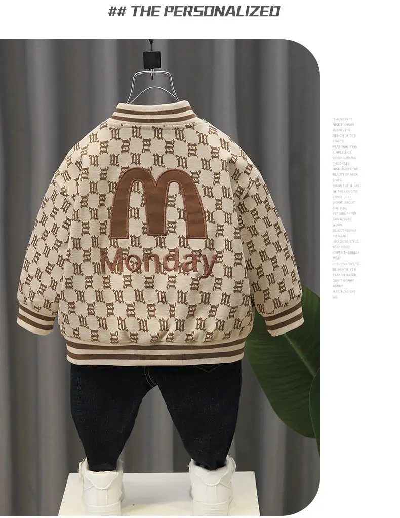 Frühling und Herbst Jungen Neue Baseball Mantel Baby Casual Kleidung kinder Coole Jacke_voghion.com