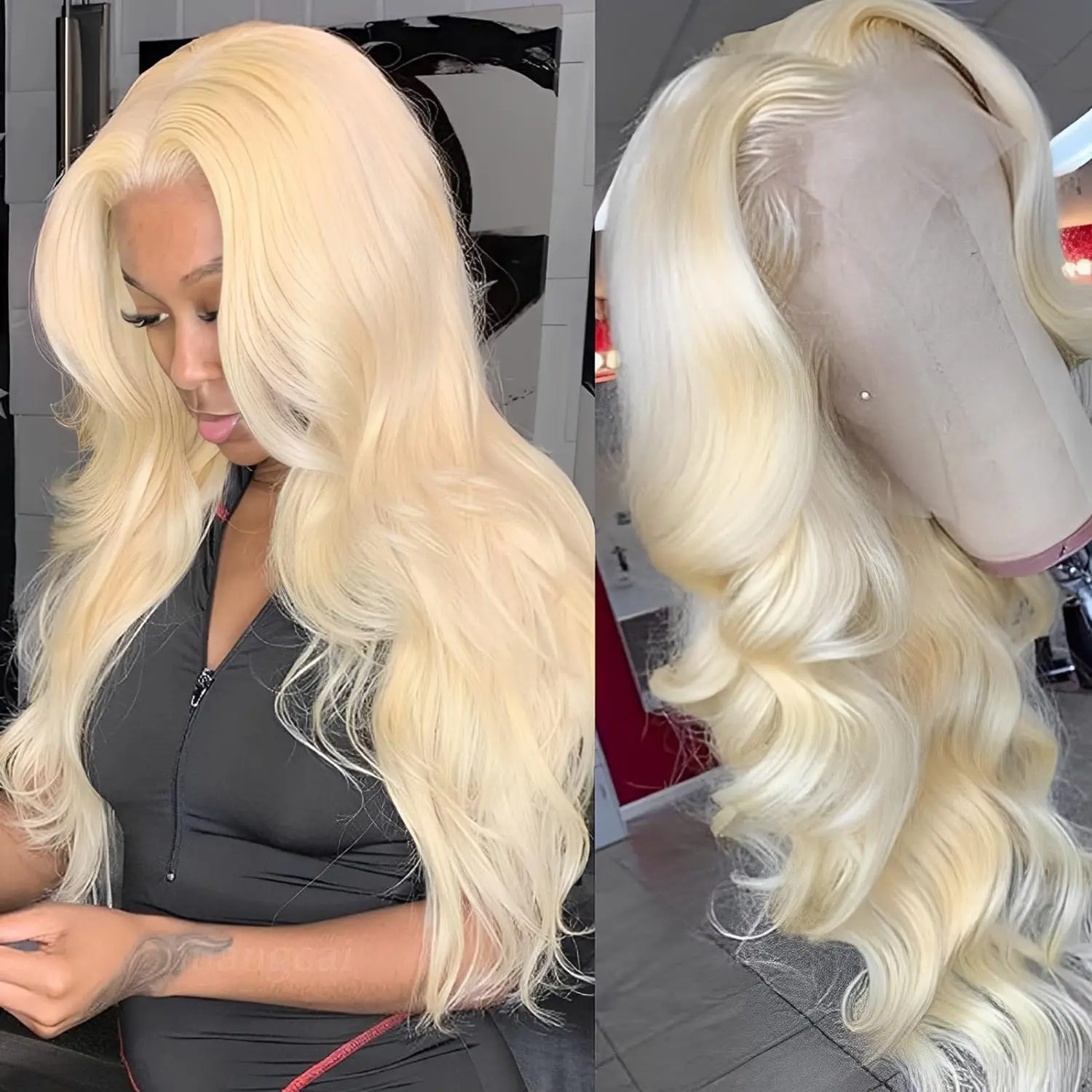 

Wiggogo 613 Hd Lace Frontal Wig Blonde Lace Front Wig 13X4 Body Wave Lace Front Wig Glueless 13X6 Lace Front Human Hair Wig
