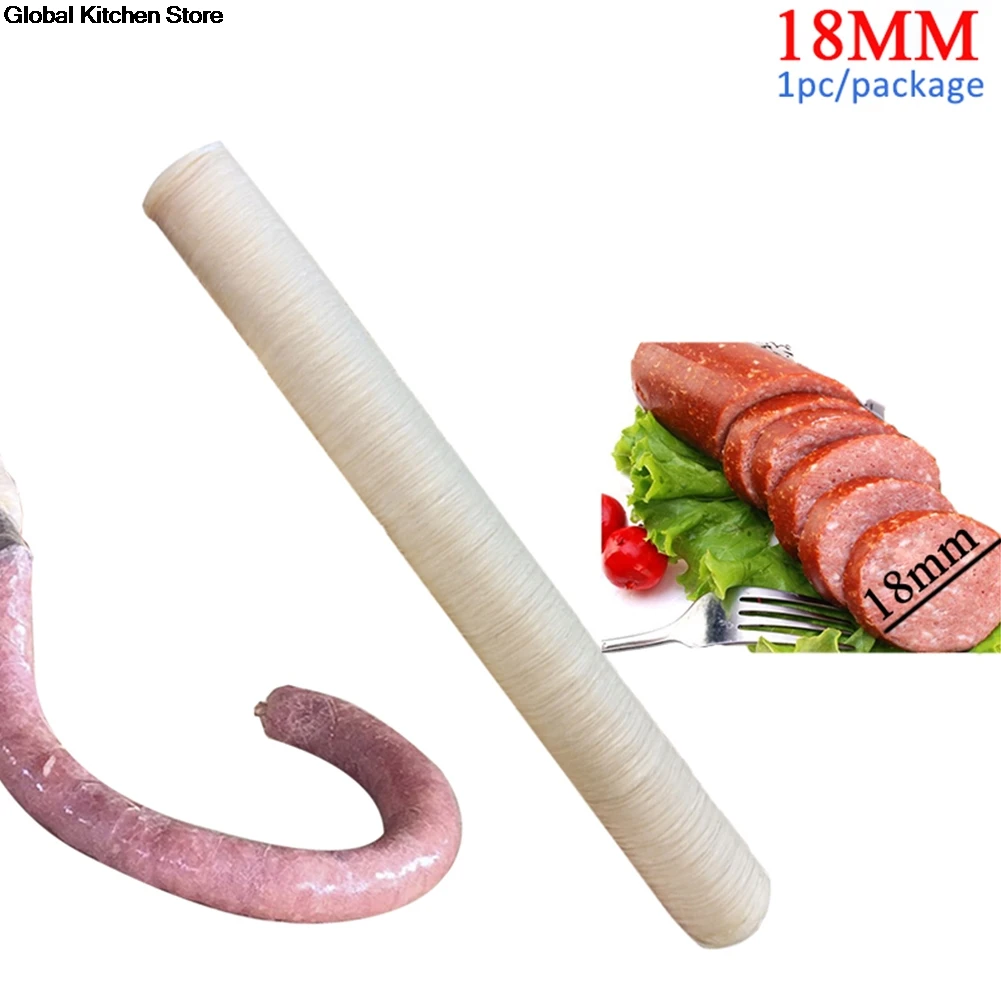 1pc Sausage Casing 15M*18MM Meat Packing Tools Filler Shell for Sausage Maker Sausage Stuffing Machine