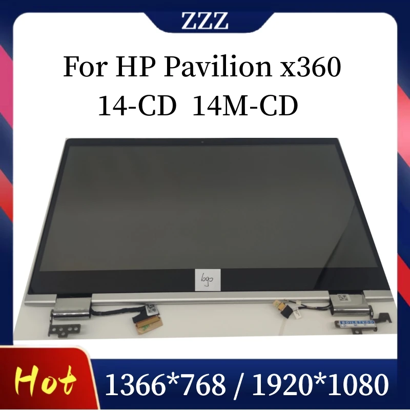 

14'' For HP Pavilion x360 14-CD Screen LCD Touch Display 14M-CD0001DX 14T-CD000 L18192-001 Assembly Replacement