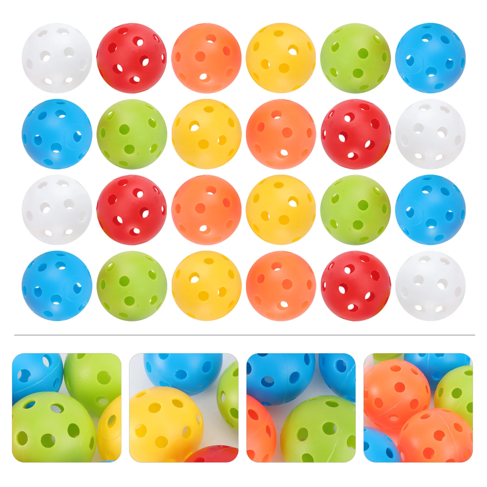 

PCS/ Pack Perforated Plastic Play Balls Hollow Golf Training Practice Game Balls Sports Balls