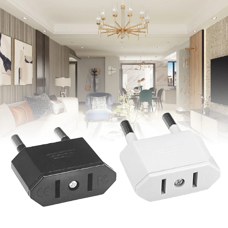 

Small European to American Outlet Plug Adapter Power Converter 250v Indoor