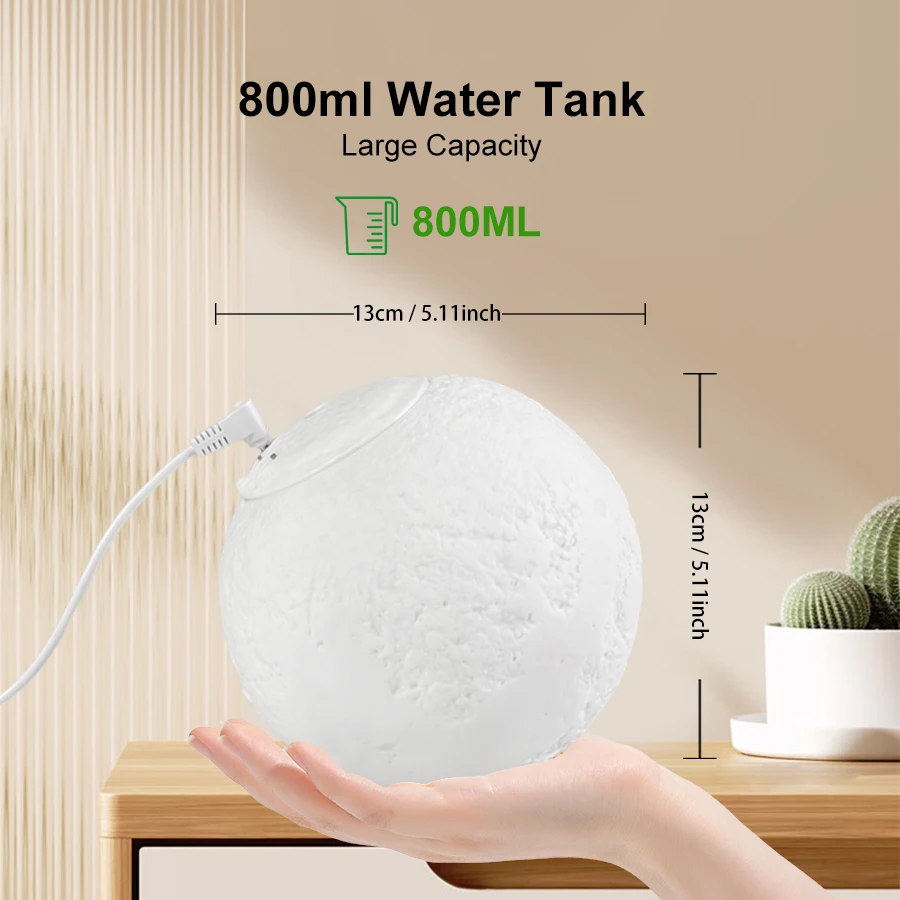 800ml Moon Aroma Diffuser 4