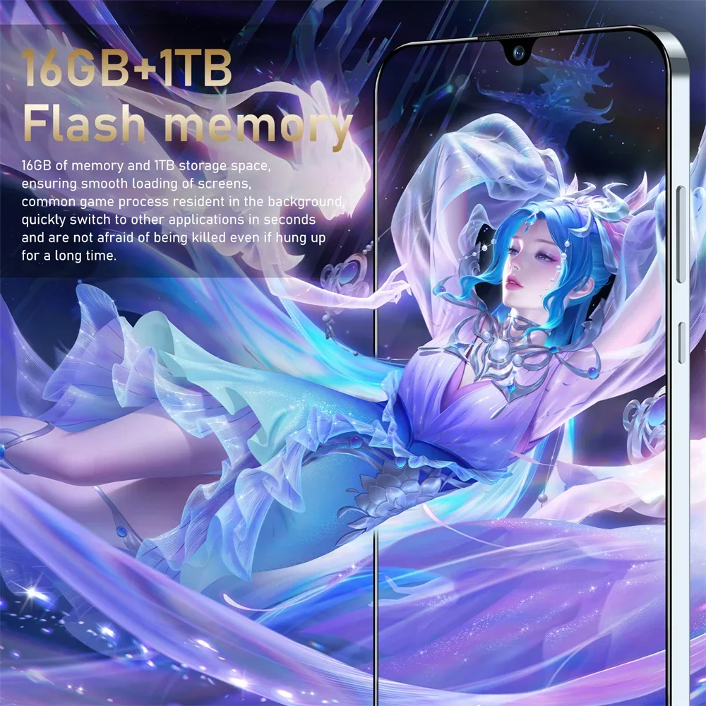 포바 5 프로 스마트폰, 안드로이드 페이스 언락 휴대폰, 7.3HD, 16GB + 1TB, 4G, 5G, 듀얼 심, 6800mAh, 오리지널