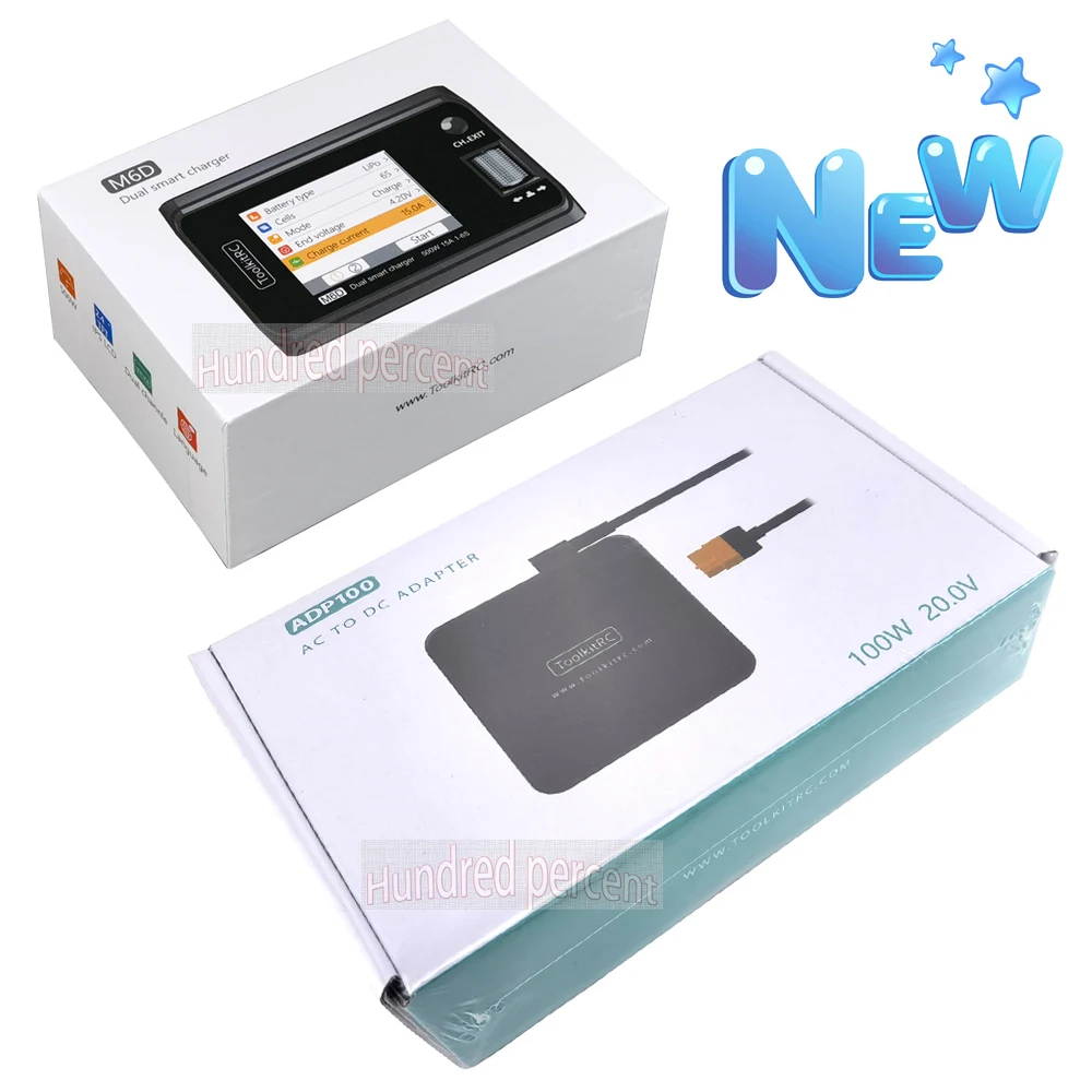 ToolkitRC M6D V3 500 ワット 15A DC デュアルチャンネルミニ
