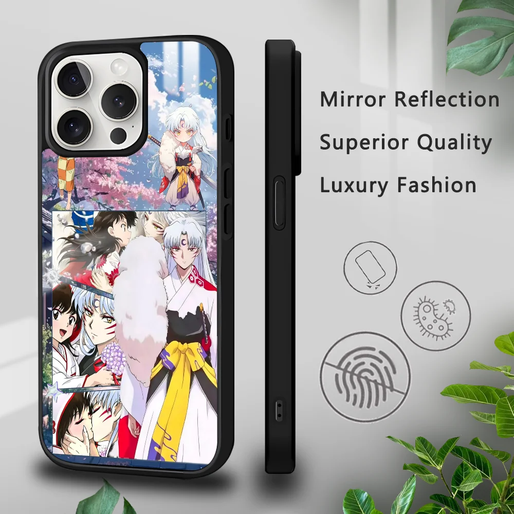 I-Inuyasha S-Sesshomaru Handyhülle für iPhone 16 15 14 13 12 11 Pro Xs Max Mini Plus Celulares Hard Funda – Detail 6
