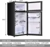 Compact Refrigerator 3.4 Cu. Ft. Classic Fridge with Adjustable Removable Glass Shelves Mechanical Control Recessed Handle 6