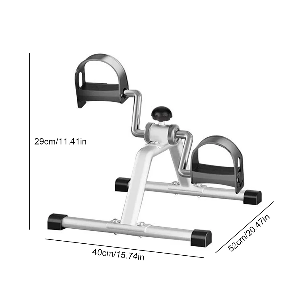 Portable Pedal Exerciser Static Bicycle Trainer Mini Exercise Bike Static Pedals Exercise Leg Training Indoor Fitness Equipment