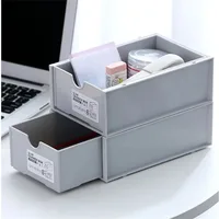 Stackable Desktop Storage Boxes Office Stationery & Cosmetic Organizer Cabinet Combined Drawer Storage for Home & Office 4