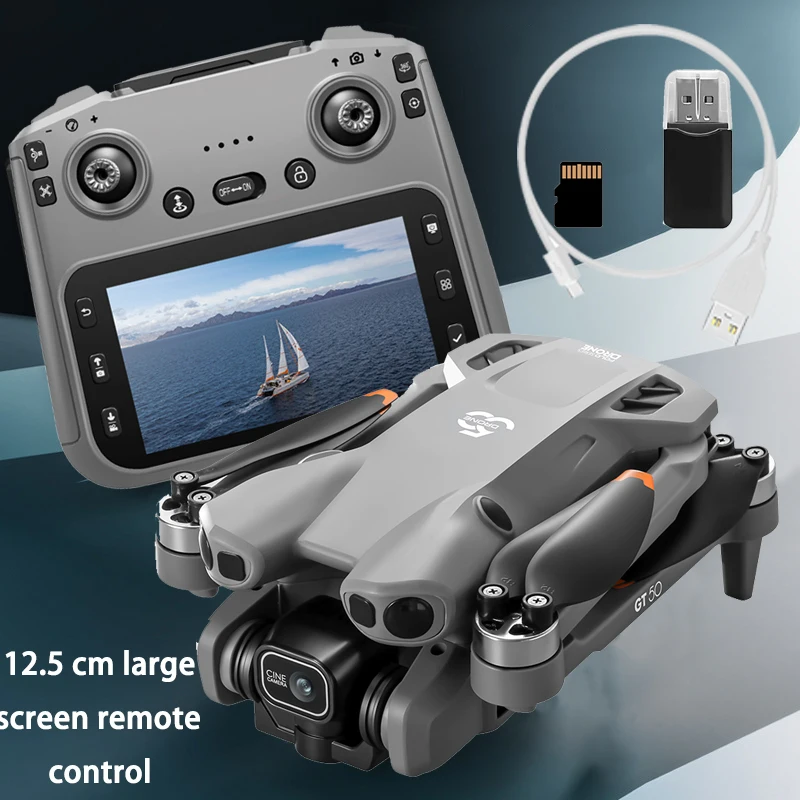 Drone Caméra 8K HD avec Stabilisation - Gris, Noir, Blanc, Rouge, Vert