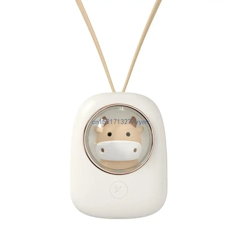 

Neck Fan USB Charging Portable Desktop Cartoon Rope Space Fan
