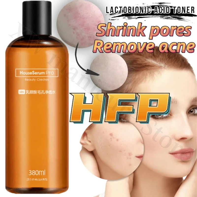 

HFP Lactose Acid Toner Hydrating Moisturizing and Shrinking Pore Skin Care Fruit Acid Essence Makeup for Men and Women 380ML