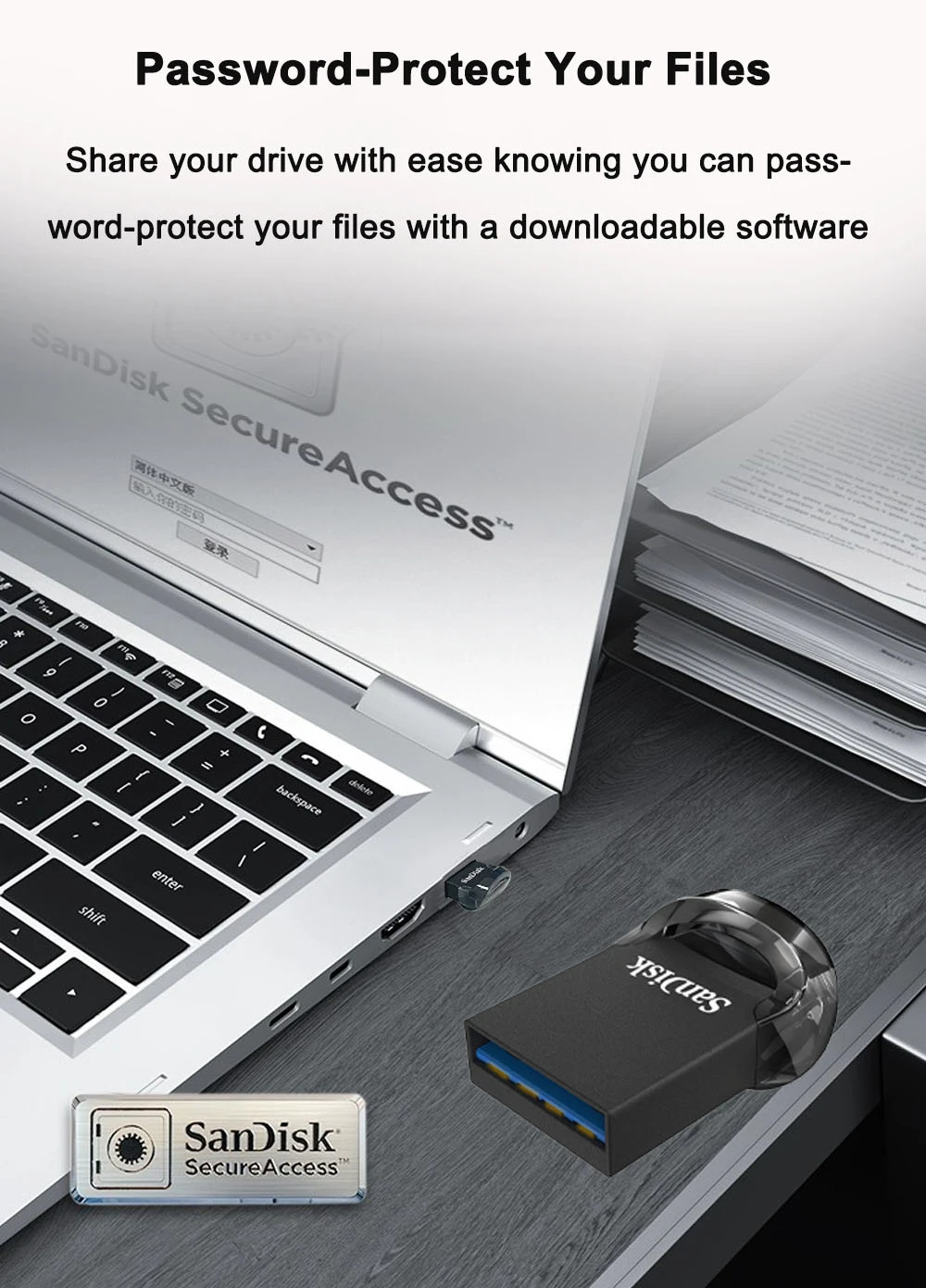 USB Flash Drive SanDisk CZ430 USB3.2 Mini Speed up to 400MB 128GB 64GB 32GB For Laptop TV Car flash drive usb flash drive