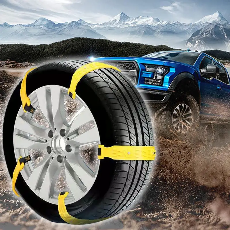 Car Snow Chains Anti Skid Snow Chains Car Winter Tire Wheels Chain Winter Outdoor Tire Emergency Anti-Skid Auto Accessories