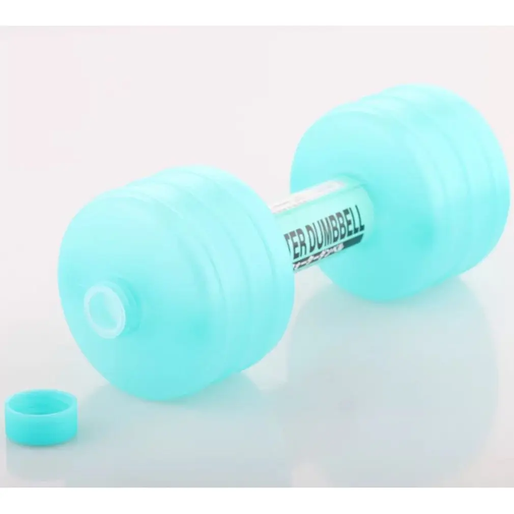 Water-Filled Dumbbell Portable Household Fitness Exercise Equipment for Women (1KG Each with Water,Random Color) PP Material adjustable dumbbell water dumbbell bottle water kettlebell