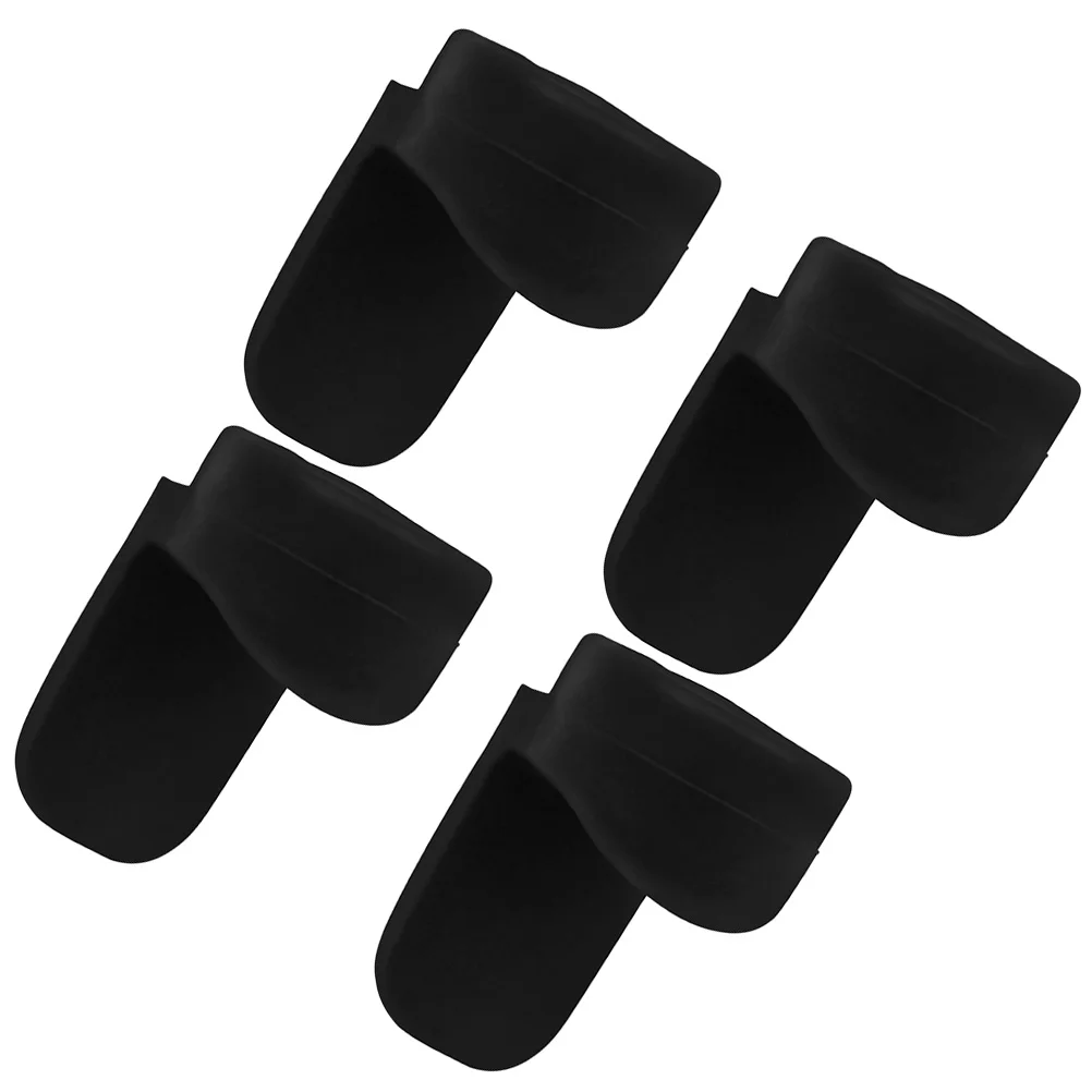 

Clarinet Round Color Long Handle Thumb Pad (black) *4pcs Cushion Support Accessory Soft Rest Instrument Finger