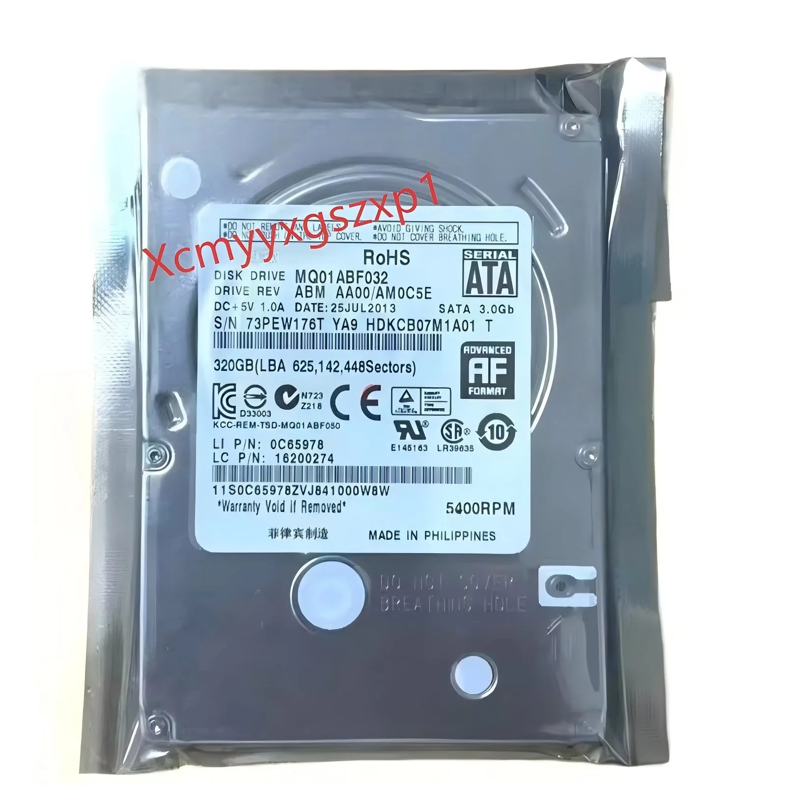 Toshiba MQ01ABF032 320GB 5400RPM 8MB 캐시 7MM SATA 2.5인치 노트북 HDD 내장 하드 디스크 드라이브에 사용되는 1개