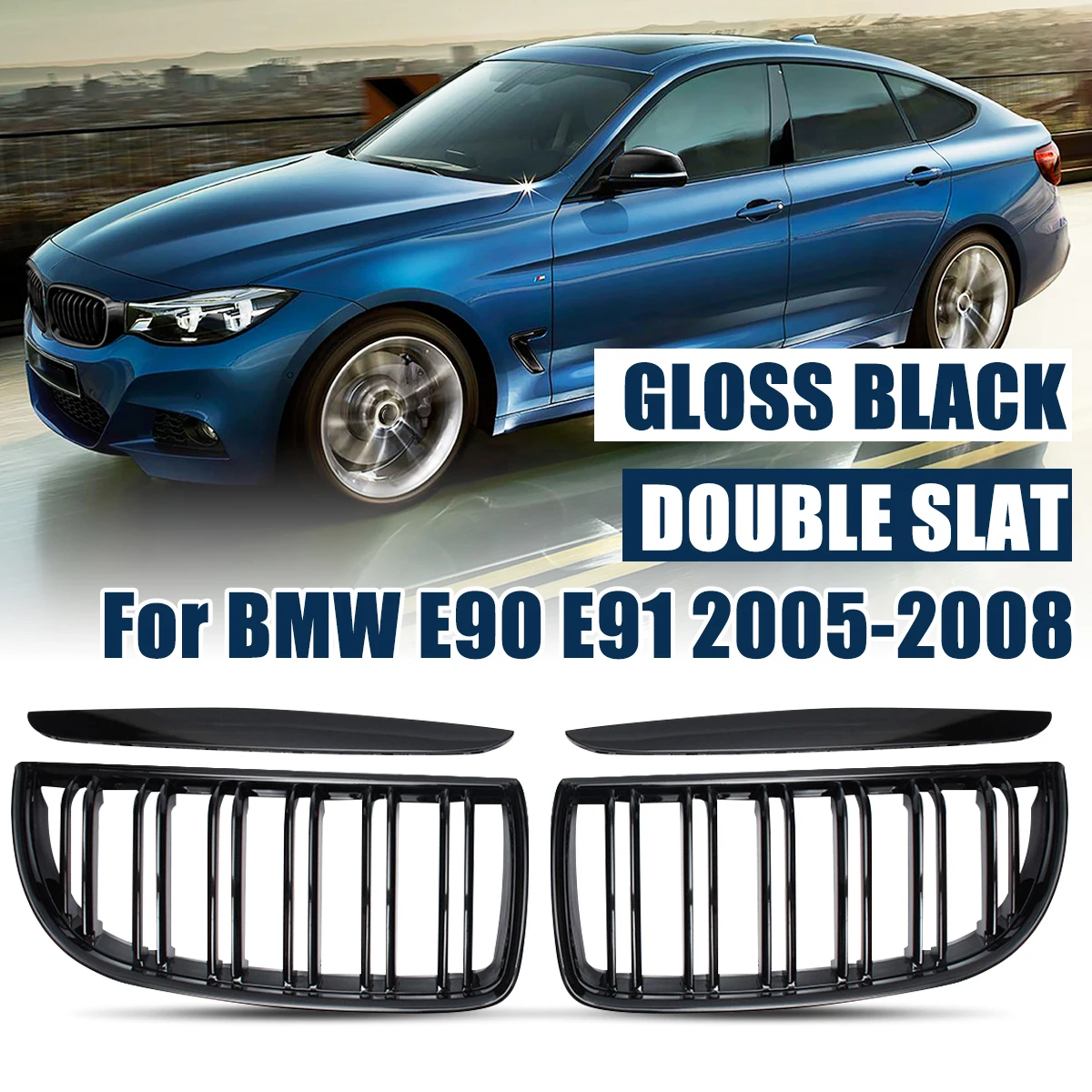 

2 шт., передняя решетка для радиатора BMW E90 E91 2005 2006 2007 2008