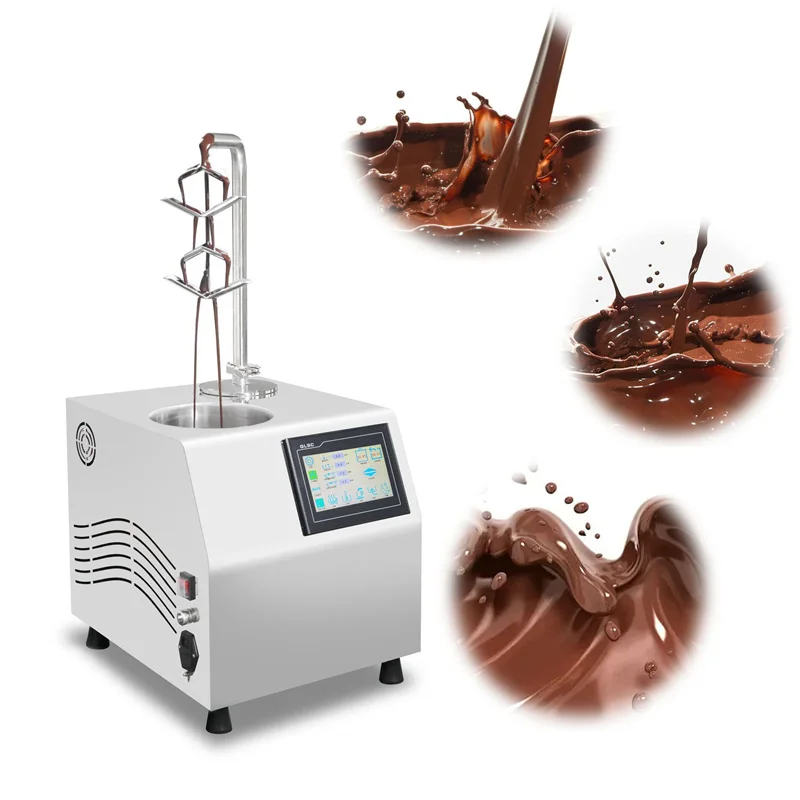 Electric Chocolate Melting Machine 5 Liters Oily Chocolate Tempering Machine With Touch Screen Stainless Steel