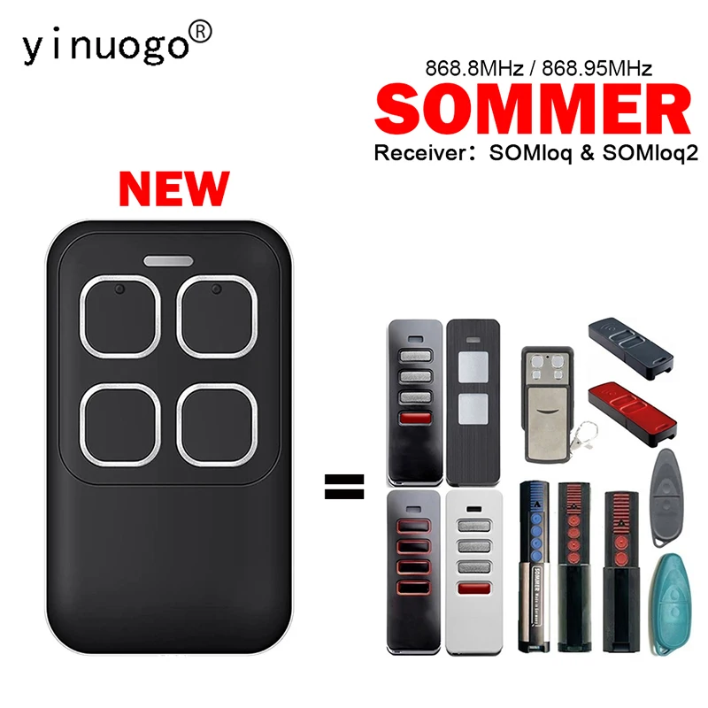 

Для SOMMER Pearl TX55 868-4 SIider + Vibe Twin Status Twin + SIider Vibe Пульт дистанционного управления для гаражных ворот 868 МГц Устройство для открывания гаражных ворот
