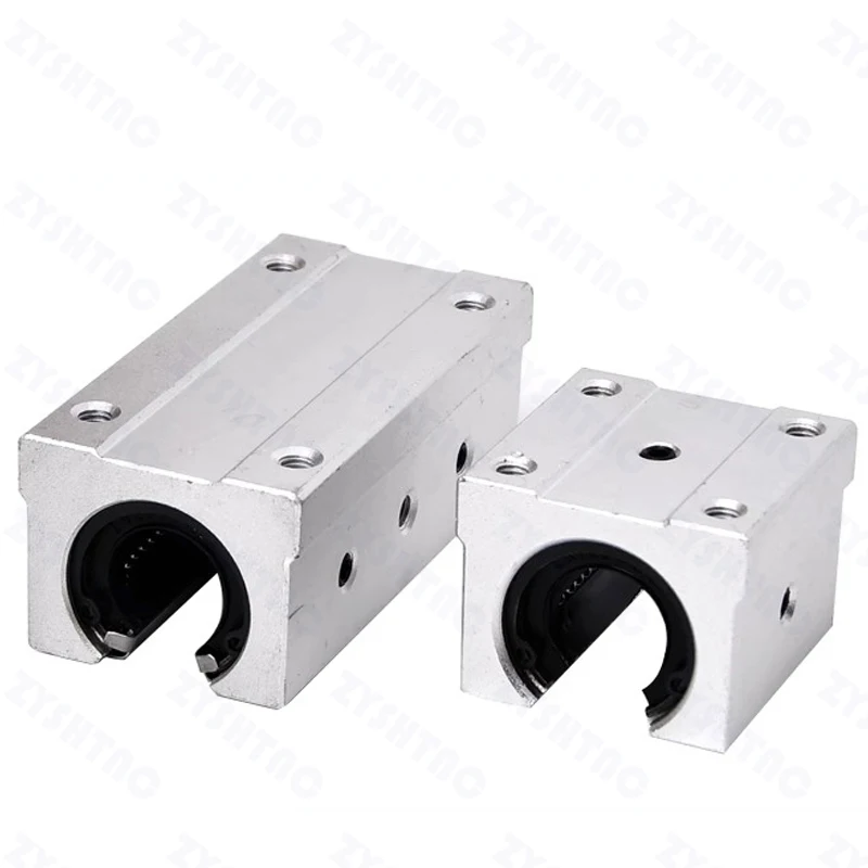 SBR25UU SBR20UU SBR10UU 4ชิ้น/ล็อตบล็อกลูกปืนเม็ดกลมแบบเปิด SBR12LUU เราเตอร์ CNC แบบ SBR คู่มือเชิงเส้น 1