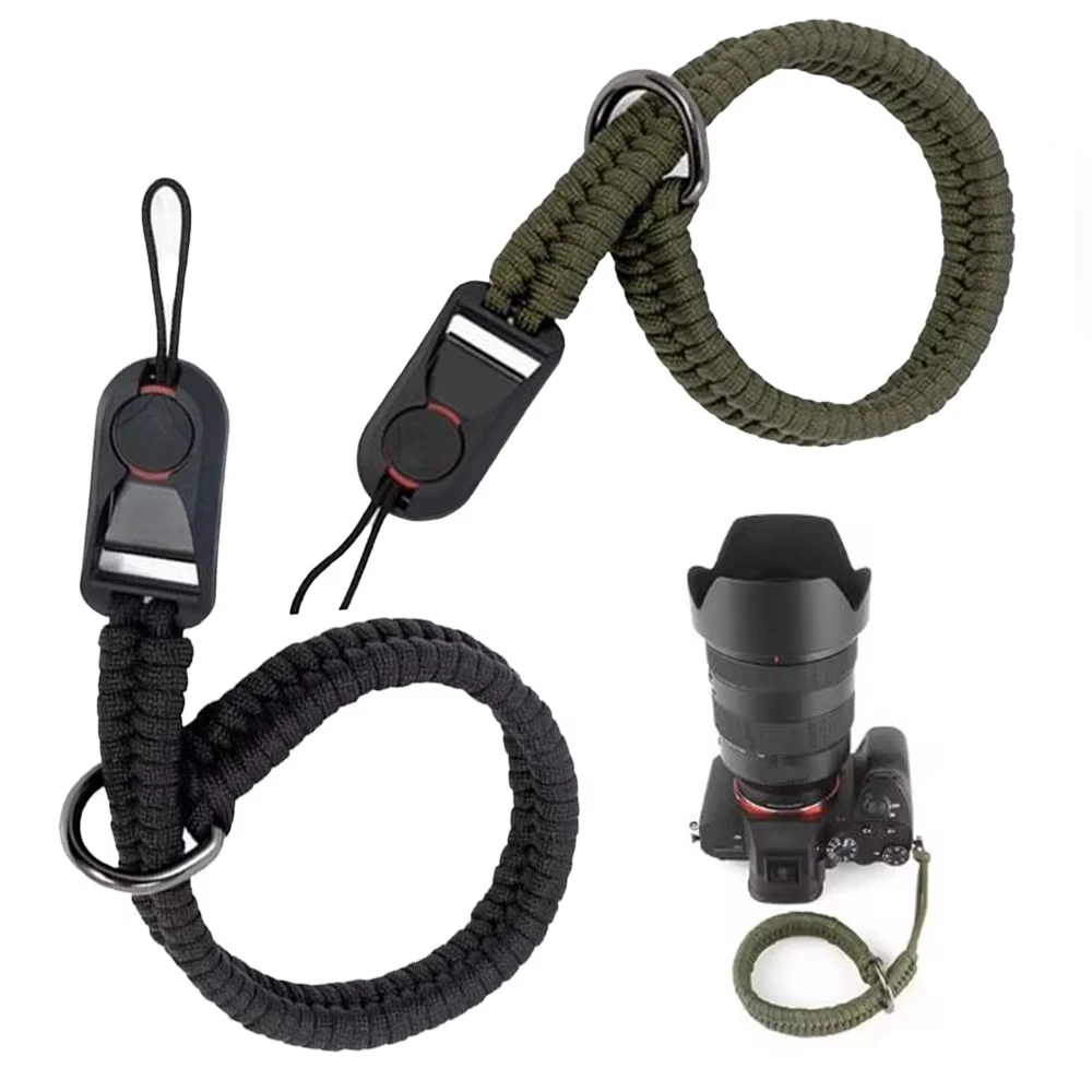 Quick Release Woven Camera Wrist Strap with Buckle
