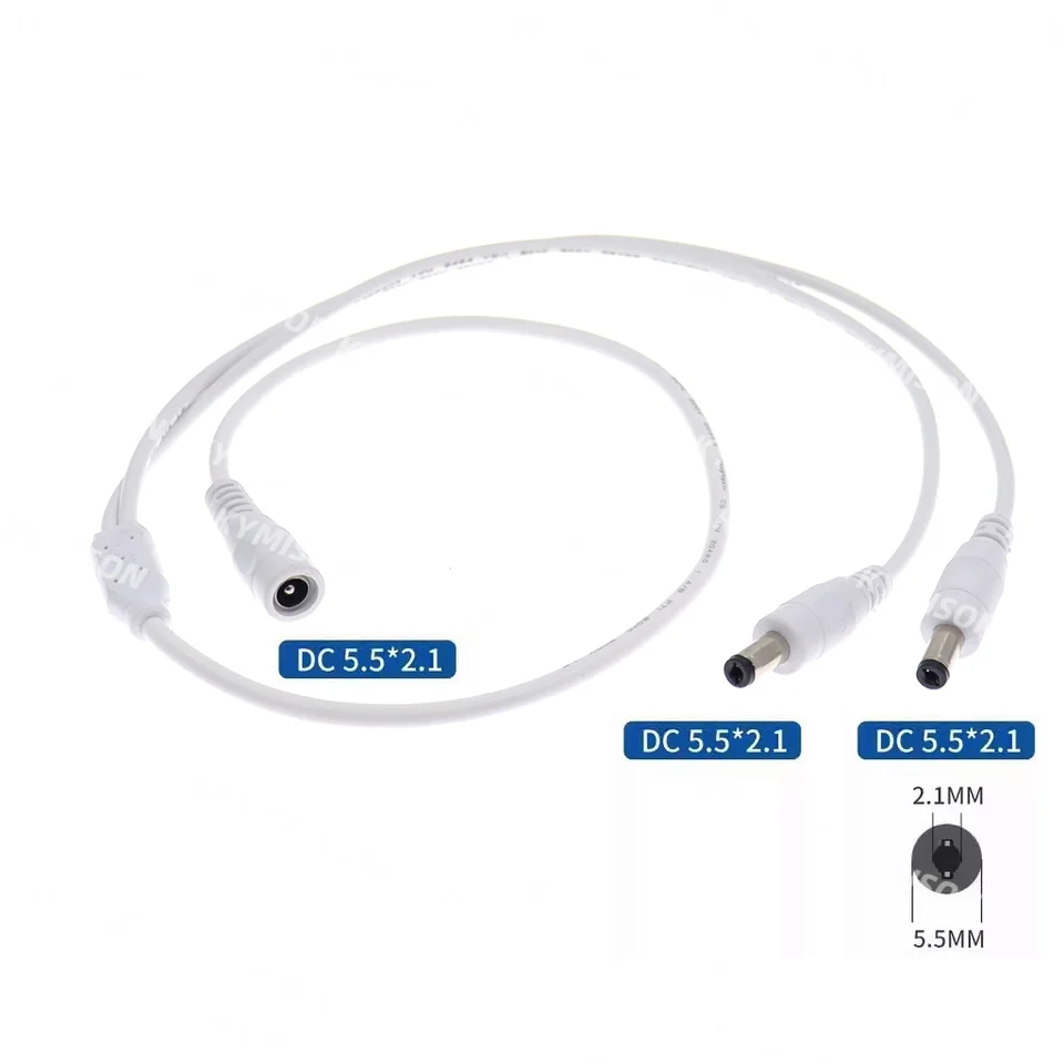 Interruttore DC Jack Cavo Interruttore CC 12V 5,5mm X 2,1mm Maschio Femmina Spina DC Switch