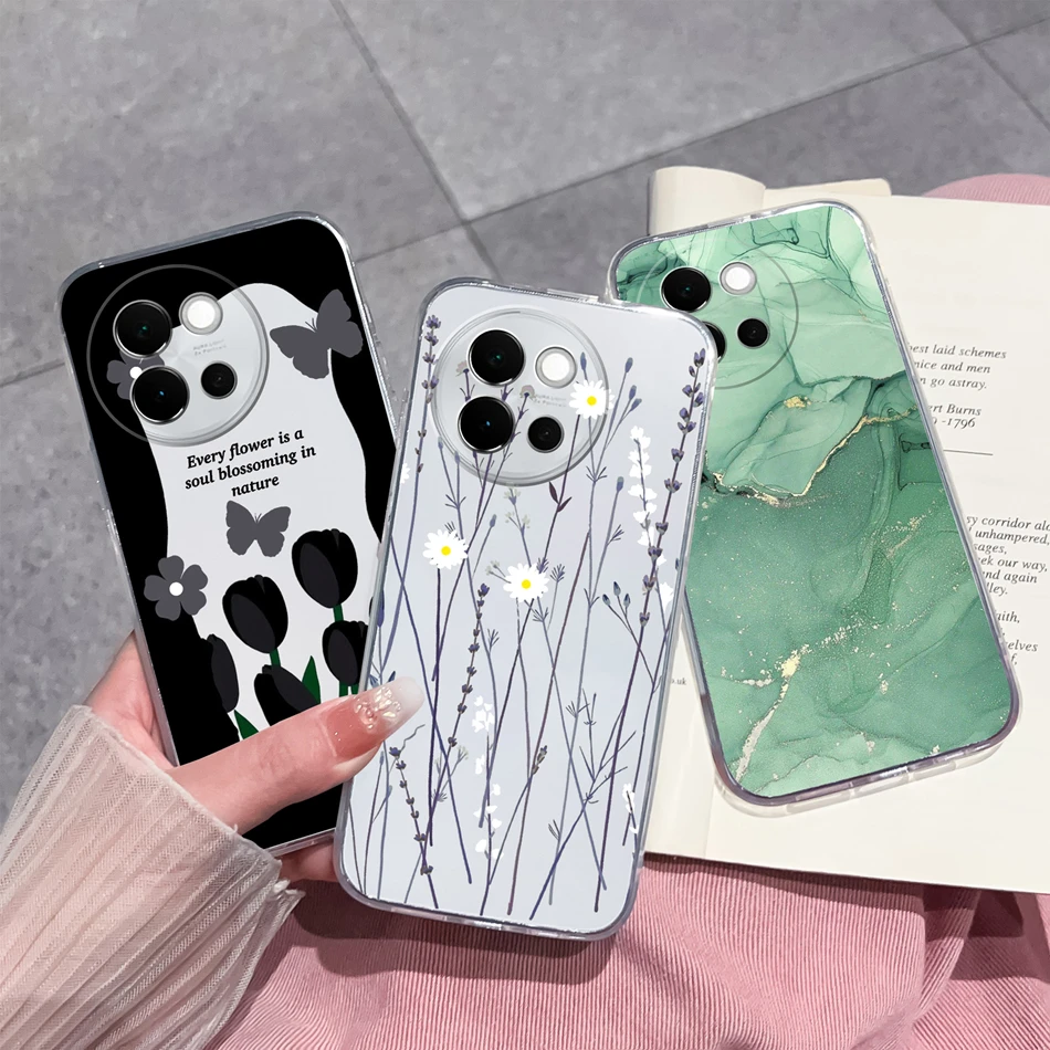 Leisure Butterfly Soft Clear Silicone Anti-Drop Phone Case - Slim Back Cover