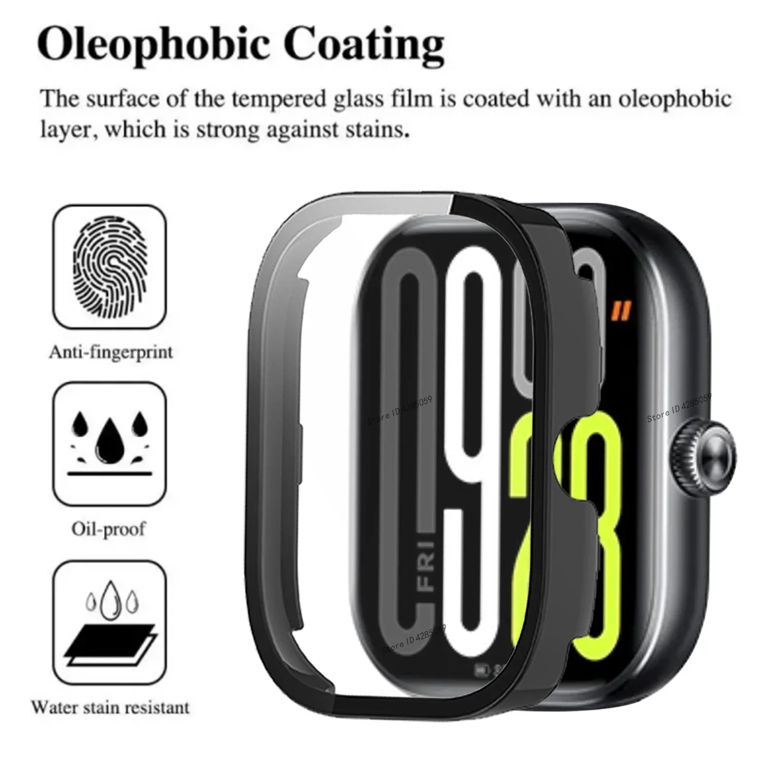 Premium Tempered Glass and PC Smartwatch Screen Protector Bumper Cover - High-Quality Accessories