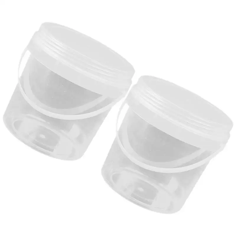 thumbnail image 1 of Cubo de almacenamiento de alimentos Liuwei 2 piezas con tapa recipiente de plástico portátil transparente gran capacidad, 1 of 5