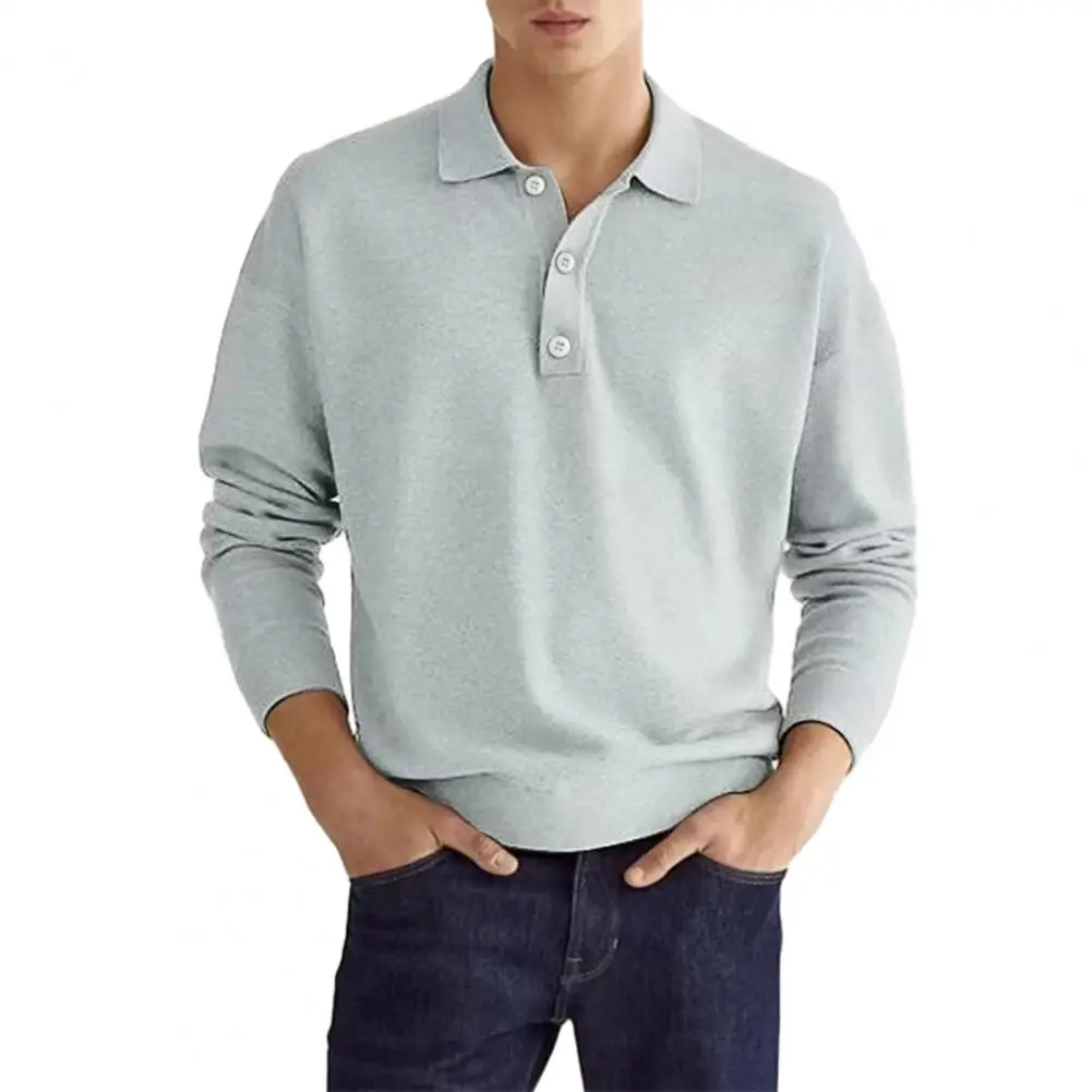 

Features: This men's top features a classic design with long sleeves and lapel.