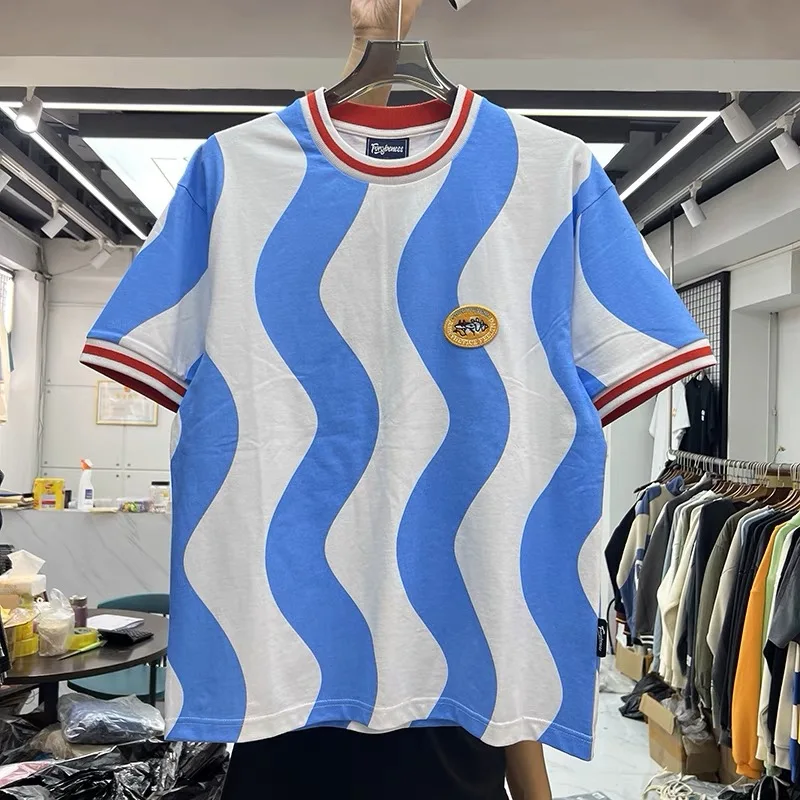 

Blue and white with no. 10 shirt