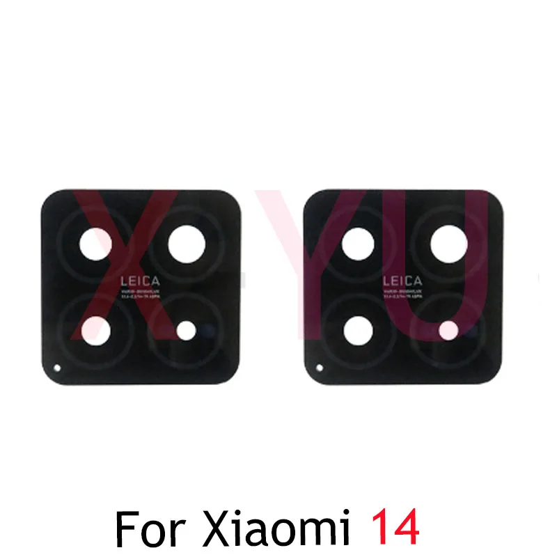 

10PCS For Xiaomi Mi 14 / 14 Pro Rear Back Camera Glass Lens With Glue Repair Parts