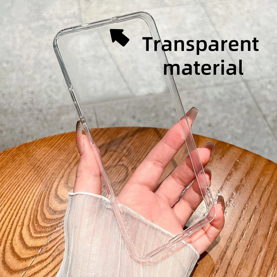 Sleek Clear Silicone Anti-Drop TPU Phone Case - Fashionable and Durable Protection