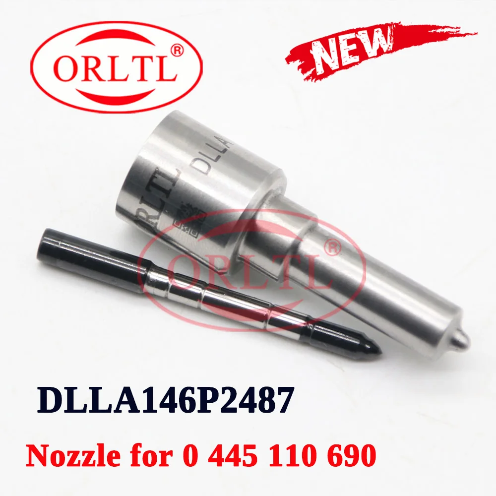 

0445110690 Cr Nozzle Dlla146p2487 Fuel Injector 0 433 172 487 Common Rail Sprayer Dlla 146 P 2487 Injector Dlla 146p2487