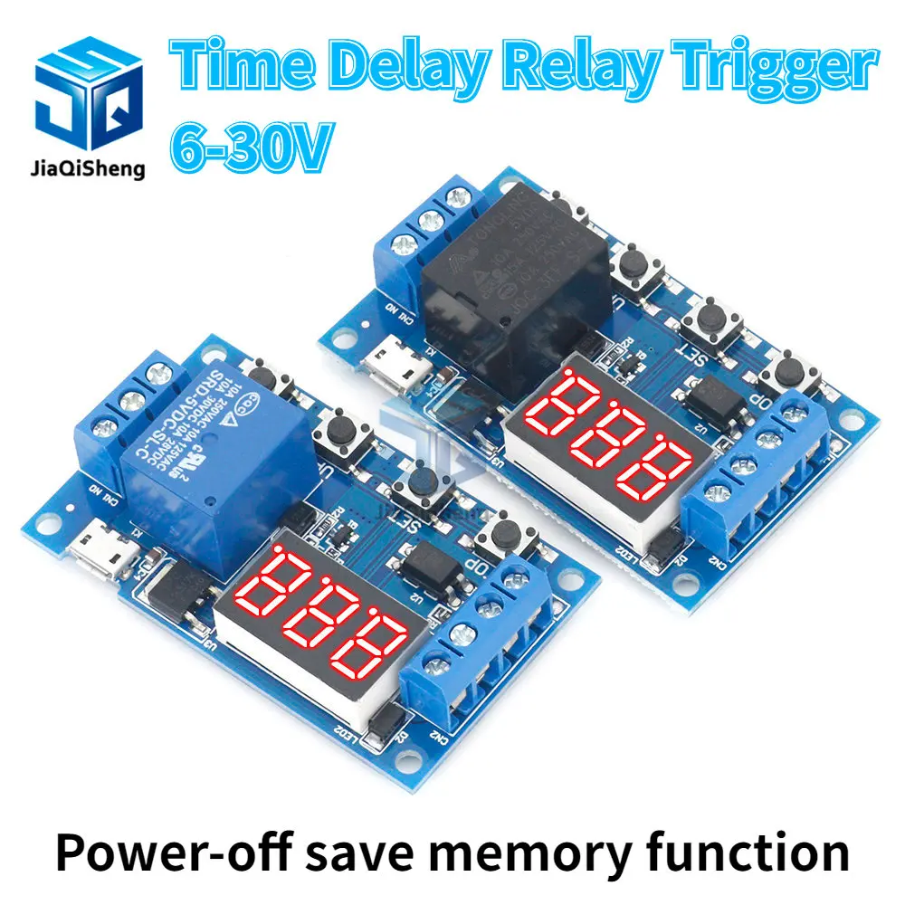 DC 5V 12V 24V LED Light Digital Time Delay Relay Trigger Cycle Timer